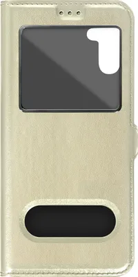 Produktbild von Avizar, Galaxy A34 5G Folio Etui mit Doppelfenster, Gold