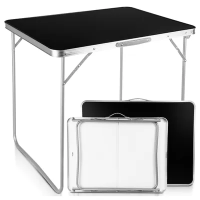 Produktbild von Campingtisch Klapptisch CAMP 80*60cm Epifit Tragbarer Gartentisch mit Koffer Schwarz
