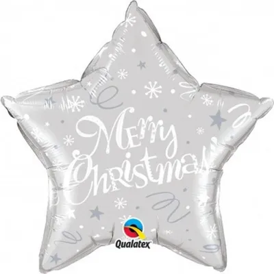 Image de Folieballon Merry Christmas silber (Party - Ballons)