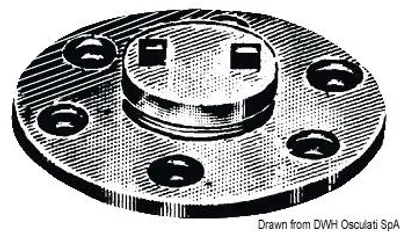 Image de Bouchon pour diffuseur de bord en laiton, chromé 20 mm , 1 pièce