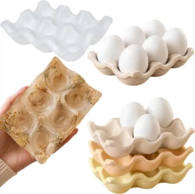 Silikonform Eierbecher, 2er Set, 13,7 x 8,9 x 3 cm, oval