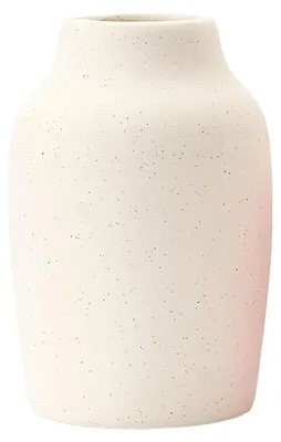 Zdjęcie produktu dla Wazon ceramiczny rustykalny - 17,8 cm - Biały