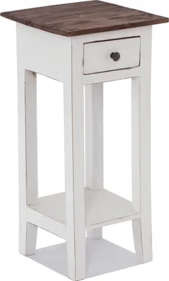 Obrázek produktu pro TELEFONNÍ STŮLEK "DRAWER 65" | mahagon, 65x31x31 cm | boční stolek | barva: 06 bílá-country house