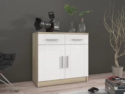 Immagine prodotto di Cassettiera stretta combinata KILEEN - rovere sonoma / bianco