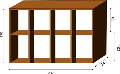 Produktbild von GrillSymbol Holzlager aus Cortenstahl WALL-XL 237*74*170 cm. Design: Petteri Wiimaa