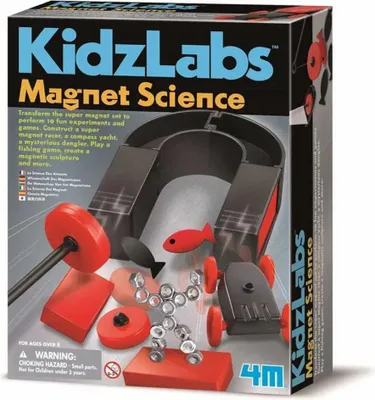 Zdjęcie produktu dla 4M Magnet Science, Zestaw eksperymentowy, Magnetyzm, Czarny, Czerwony