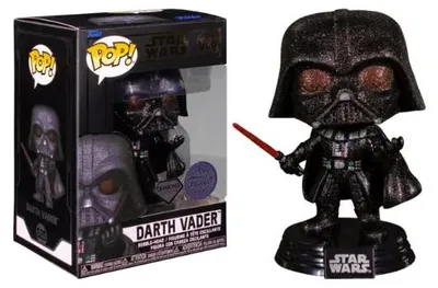 Produktbild von Funko Pop! Star Wars - Darth Vader Diamond Glitter Hollywood  LE Exclusive