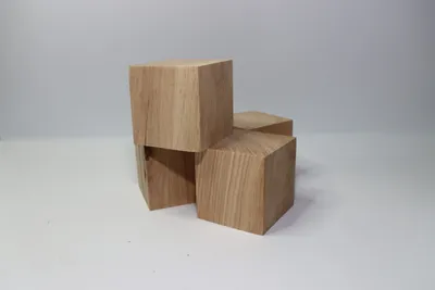 Image de Jeu de 15 petits blocs de chêne massif 8x8x8cm