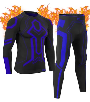 Produktbild von MEETWEE Herren Thermounterwäsche Set Herren Funktionswäsche Atmungsaktiv Skiunte