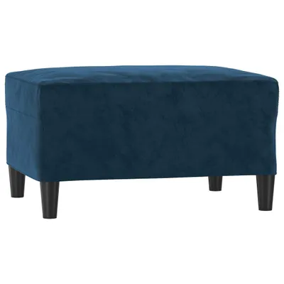 Immagine prodotto di vidaXL Poggiapiedi blu 70x55x41 cm Velluto