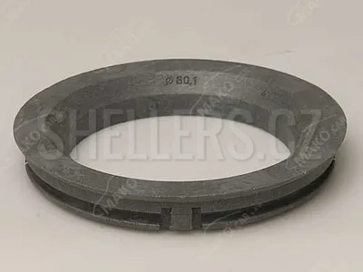 Obrázok produktu pre Strediaci krúžok 82,0 / 60,1 (104.0200.080), plastový, sivý, presah kužeľa 4 mm