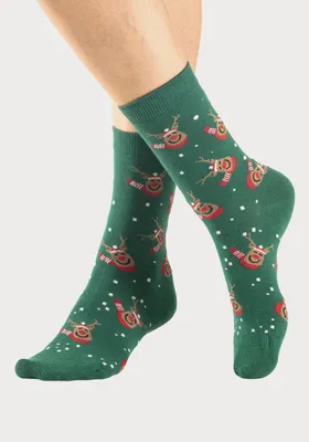 Produktbild von H.I.S. Basicsocken 3 -teilig 1x grün, 2x schwarz Größe 35/38