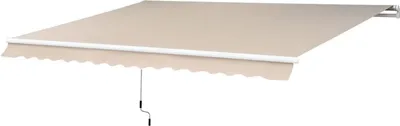 Produktbild von Markise Alu-Markise Gelenkarmmarkise Markise 3m breit Balkon Markise Sonnenschutz Balkon Beige