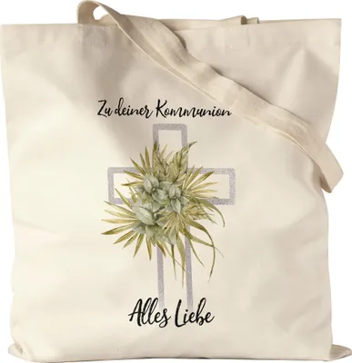 Produktbild von Zu Deiner Kommunion Alles Liebe Jutebeutel Kommunion Kirche Geschenk Glaube