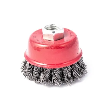 Image de M14 Brosse de 100 mm pour meuleuse d'angle, fil métallique, brossée