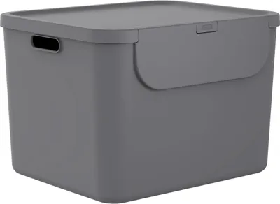 Kan (1) - Voorraadpot - Hanau - met scharnierend deksel - Zilver .750 Kan (1) - Voorraadpot - Hanau - met scharnierend deksel - Zilver .750
