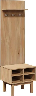 Produktbild von vidaXL Flurgarderobe OTTA 50x40x160 cm Massivholz Kiefer