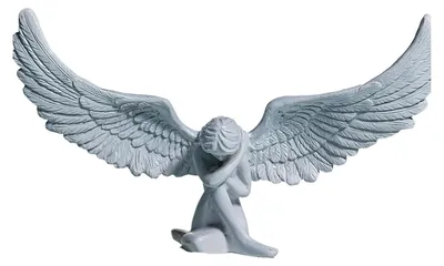 Produktbild von Geschnitzte sitzende Engelsfigur, europäische geflügelte Mädchenstatue, Harzskulptur, Heim-, Büro-, Bücherregal-, Schreibtischdekoration, Ornament