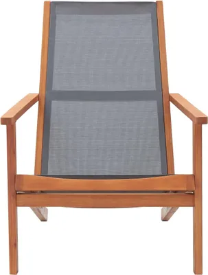 Produktbild von vidaXL Garten-Loungestuhl Grau Eukalyptus Massivholz und Textilene