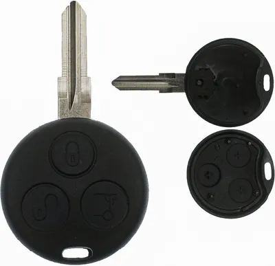 Produktbild von Auto Schlüssel Funk Fernbedienung 1x Gehäuse + 1x Rohling + 1x passende Schraube kompatibel mit SMART