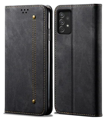 Produktbild von Galaxy A52S 5G Hülle, Leder Brieftasche Flip Bookstyle Schutzhülle mit Standfunktion für Samsung Galaxy A52S 5G Schwarz
