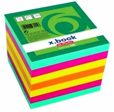Zdjęcie produktu dla Bloček poznámkový Herlitz, lepený, 9x9 cm, 700 listů, neonový