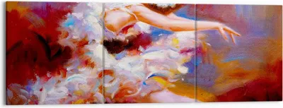 Produktbild von Bild auf Leinwand - Leinwandbild - Balletttänzer tanzen - 150x50cm - Wand Bild - Wanddeko - Leinwanddruck - Bilder - Kunstdruck - Wanddekoration - Leinwand bilder - Wandkunst - CA150x50-3463