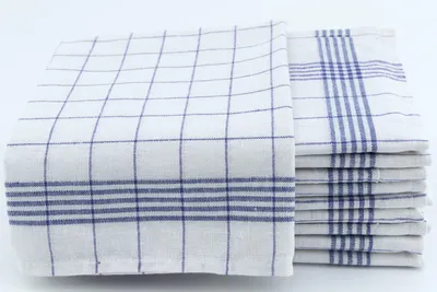 Produktbild von 10 Geschirrtücher 50x70 cm blau Küchentücher Geschirrtuch Set 100% Baumwolle