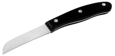 Schälmesser 20 cm, gebogene Klinge, Edelstahl, mit Klingenschutz