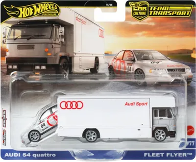 Immagine prodotto di HOT WHEELS Premium Team Transport AUDI S4 QUATTRO FLEET FLYER #77 - Neu & OVP 1:64