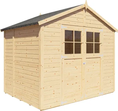 Produktbild von Bertilo Gerätehaus Osterbek 1/2/3/4 - 19 mm Osterbek 3: 239 x 181 cm
