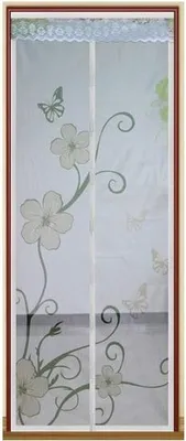 Zdjęcie produktu dla Moskitiera na drzwi 100x220cm z magnesami kwiat