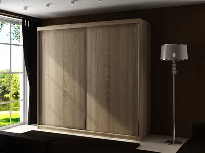 Obrázek produktu pro Šatní skříň 200 cm s RGB LED osvětlením ELVIRA 6 - dub sonoma