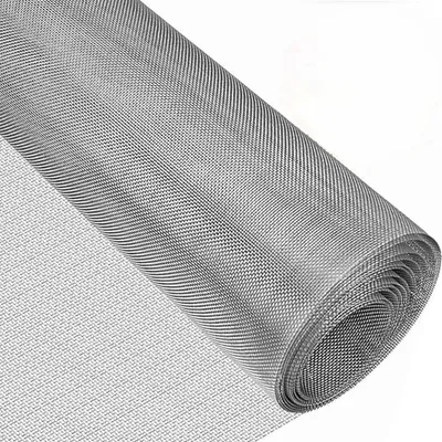 Edelstahl-Drahtgitterrolle 30x400 cm, 20 Mesh, 1 mm Lochung