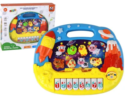 Produktbild von Leantoys Pädagogisches Klavier Lernen Englisch Orgeln Tiere Weltraum