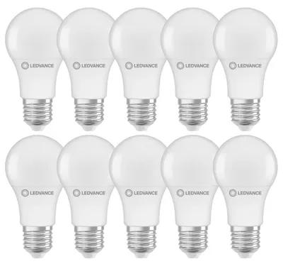 Produktbild von 10 x Ledvance LED A60 Birne 8W = 60W E27 806lm matt warmweiß 2700K