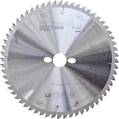Produktbild von Stehle | Holzsägeblatt für Kappschnitte ø 260/30 mm Z60 WZ/ATB -5° Neg