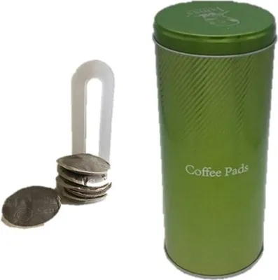 Produktbild von Kaffeepaddose Metall 17,5 x 8 cm Ø