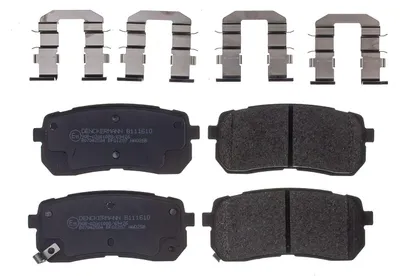 Produktbild von DENCKERMANN Bremsbeläge Satz Hinten Bremsklötze für HYUNDAI H-1 Travel (TQ) B111610