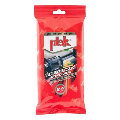 Obrázok produktu pre Plak Chusteczki do kokpitu Pomarańczowe 24 sztuki