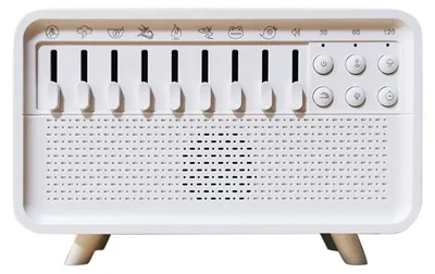 Produktbild von 3 in 1 Luftbefeuchter mit Weißrauschen Nachtlicht Schlafgeräuschmaschine mit 8 Sounds für Schlafzimmer Büro