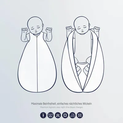 Produktbild von Julius Zöllner Baby Sommerschlafsack aus 100% Baumwolle, Größe 110, Standard 100 by ,  Germany, Häschen und Eule