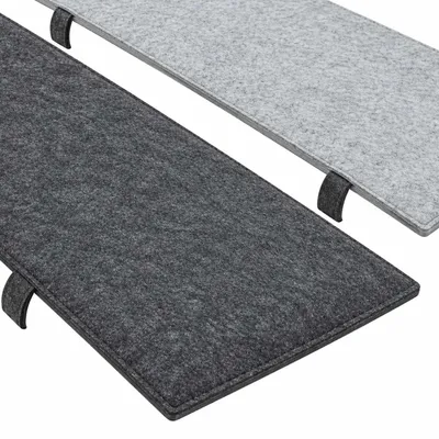 Immagine prodotto di Set da 2 coprisedili in feltro per panche da birreria 120x25 cm - Cuscini da 1 cm, reversibili, per giardino e tendoni