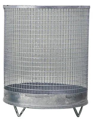 Produktbild von Abfallkorb H600xD500mm 118l Drahtgitter verz.m.4 Füßen