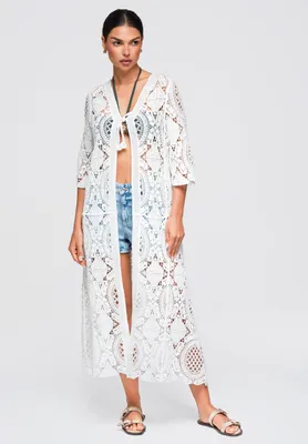 Produktbild von LARICA Pullover Ażurowy Lekki Styl OW-SW-E0004 white ONESIZE