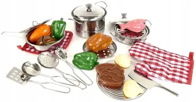 Produktbild von Metall-Kochset für Kinder, 23-teilig, ab 3 Jahren