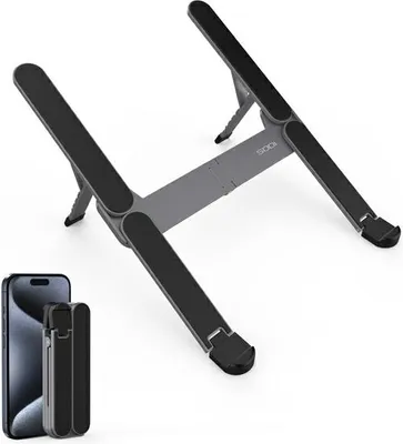Produktbild von Sodi 314 Faltbarer Kompakter Mini-Laptopständer Grau