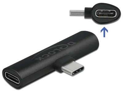Produktbild von DeLOCK 64114, USB Type-C, 2 x USB Type-C, Schwarz