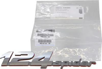Immagine prodotto di Emblema originale Fiat con scritta Logo Portellone posteriore 124 Spider dal 2016 6000615475