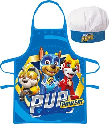 Obrázek produktu pro Kuchyňský set Tlapková patrola zástěra a čepice pro malé kuchaře